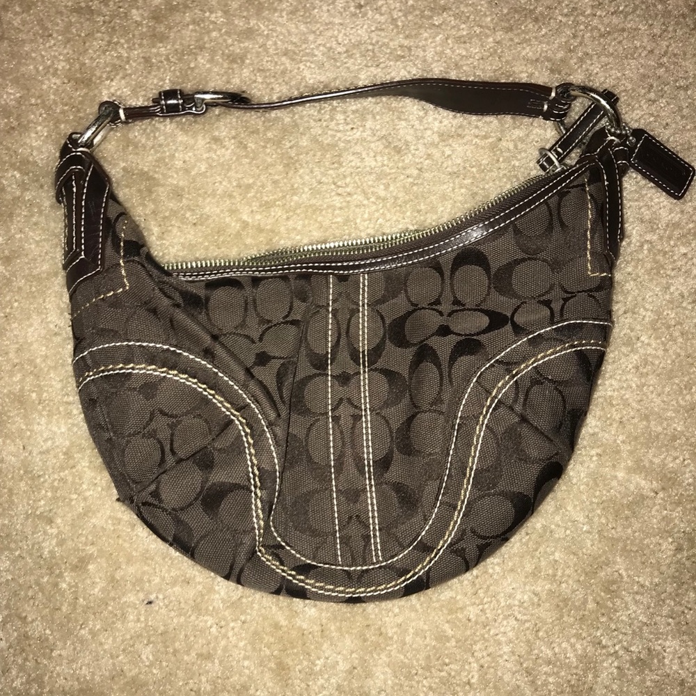 Coach handbag brown great condition